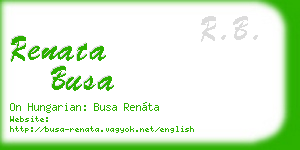 renata busa business card